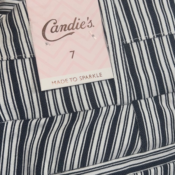 NWT Candies striped capris sz 7 - Picture 2 of 2